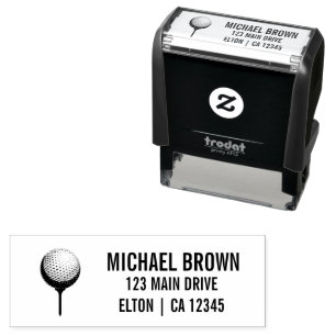 Personalized Golf Ball logo Self-inking Stamp