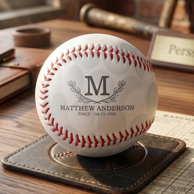 Personalized Golf Ball Pattern Name Monogram Age (Creator Uploaded)