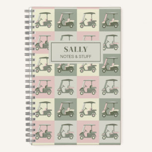 Personalized Golf Cart  Notebook