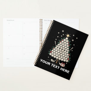 Personalized Golf Christmas Tree Equipment Family Planner