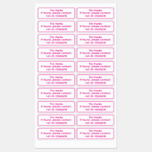 Personalized Golf Club ID Name Labels