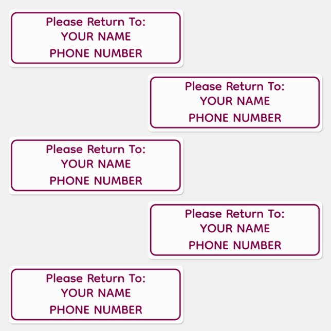Personalized Golf Club ID Name Labels (Group)