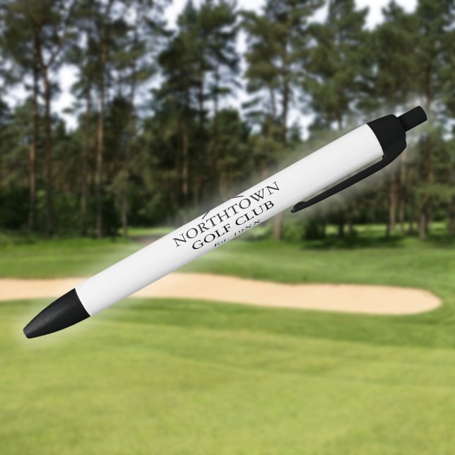 Personalized Golf Club Name And Established Date Black Ink Pen (Personalized Golf Club Name And Established Date Black Ink Pen)