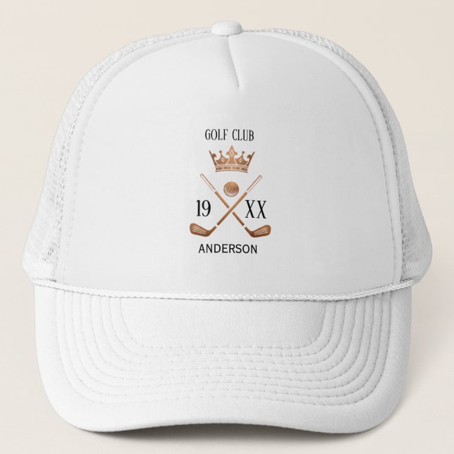 Personalized Golf Club Name Custom Trucker Hat  (Front)