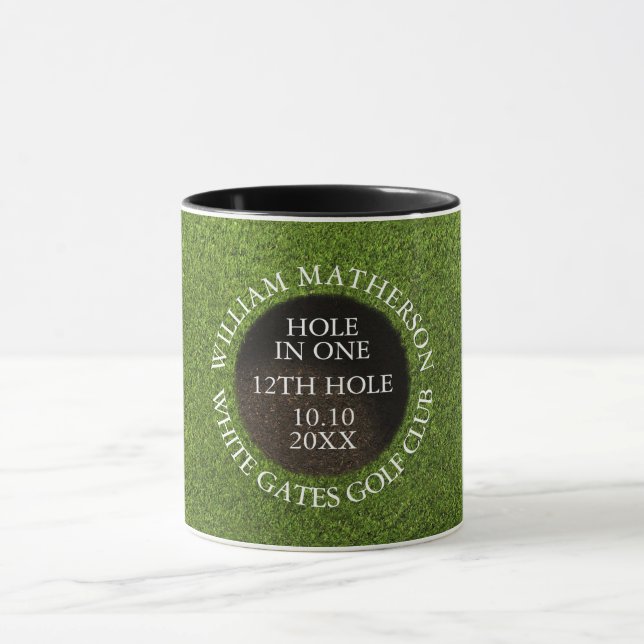 Personalized Golf Hole in One Award Mug (Center)