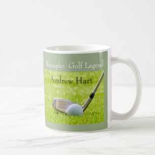 Personalized Golf Legend Gift with Name of Golfer Coffee Mug