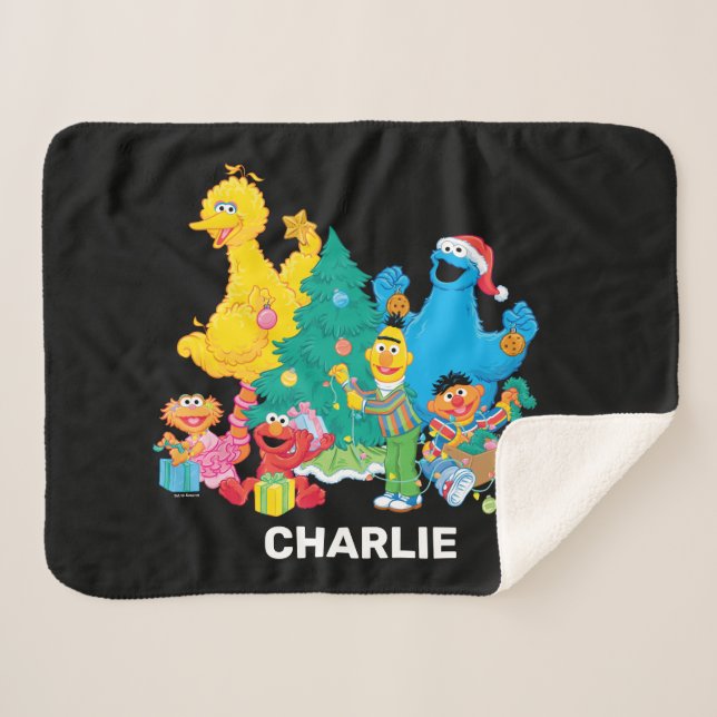 Personalized Gonger Sherpa Blanket (Front (Horizontal))