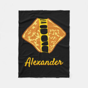 Personalized Gooey Grilled Cheese Sandwich Fleece Blanket