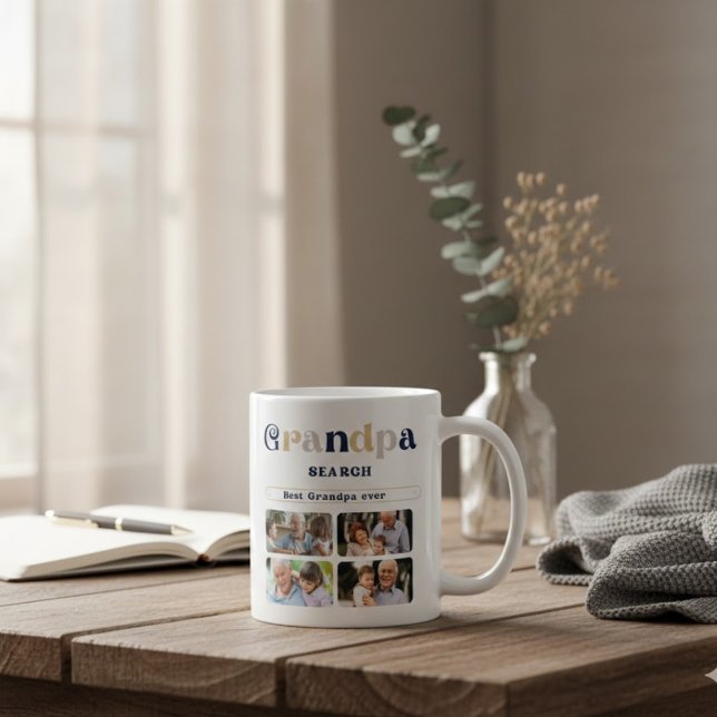 Personalized Google Search Best Grandpa Ever Coffee Mug (Creator Uploaded)