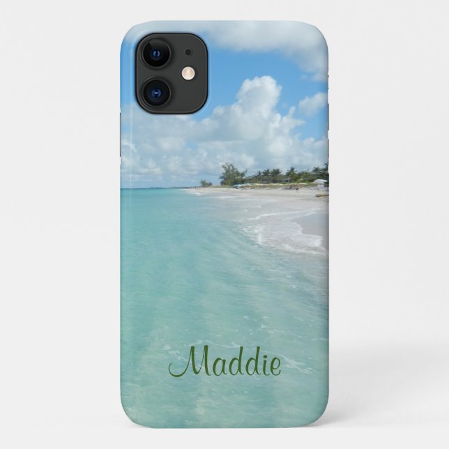 Personalized Grace Bay Beach Case-Mate iPhone Case (Back)