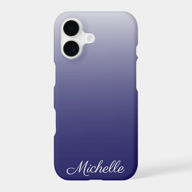 Personalized gradient ombre navy blue (Back)