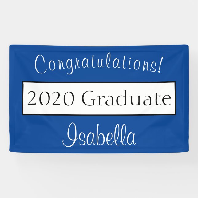 Personalized Graduate 3x5 Indoor Banner (Horizontal)