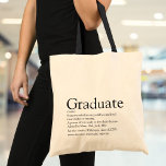 Personalized Graduate Definition Modern Tote Bag<br><div class="desc">Personalize for your graduate to create a unique gift. A perfect way to show them how amazing they are every day. Designed by Thisisnotme©</div>