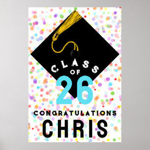 personalized Graduation Congrats Poster