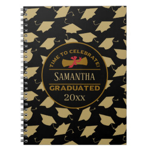 Personalized Graduation Gift   Time To Celebrate Notebook