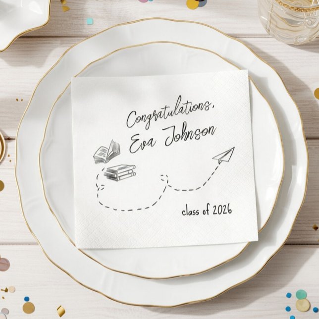 Personalized Graduation Party Napkins  (Creator Uploaded)