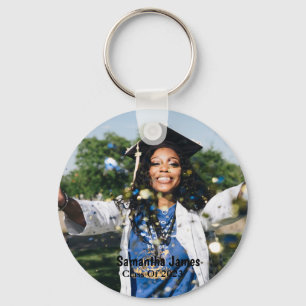 Personalized Graduation Photo and Name  Key Ring