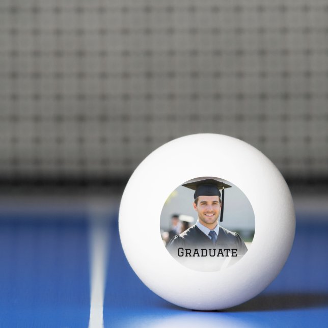 Personalized Graduation Photo Keepsake Memory Gift Ping Pong Ball (Net)