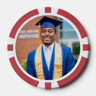 Personalized Graduation Photo Keepsake Memory Gift Poker Chips