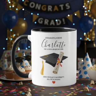 Personalized Graduation University Graduates Mug
