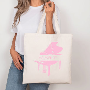 Personalized Grand Piano Tote Bag
