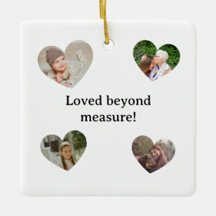 Personalized Grandchildren Photo Collage  Ceramic Ornament