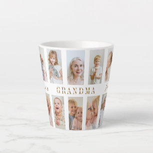 Personalized Grandma Latte Mug   Custom Photos