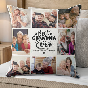 Personalized Grandma Photo   Best Grandma Ever Cushion