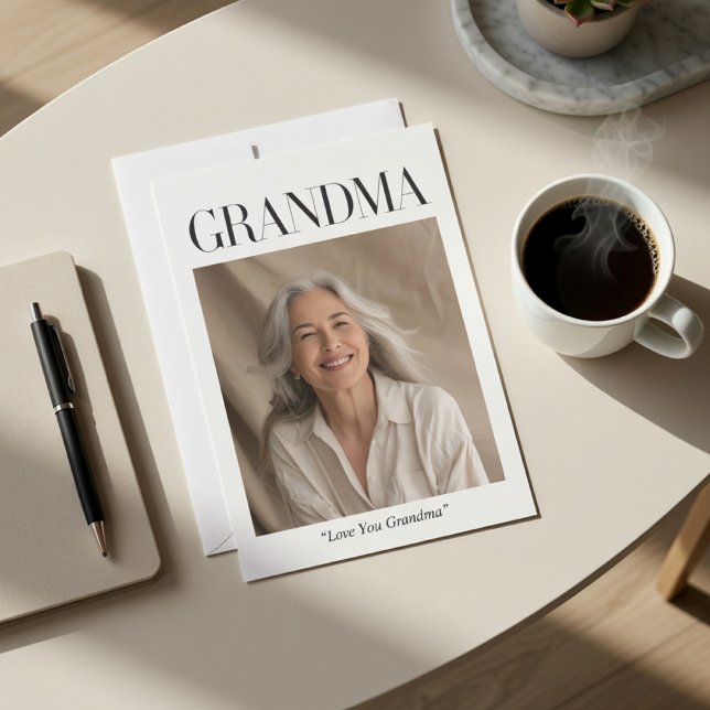 Personalized Grandma Photo Card | Love You Grandma (Creator Uploaded)