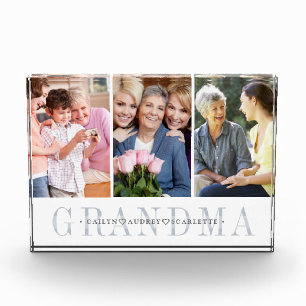 Personalized Grandma Photo Collage Block