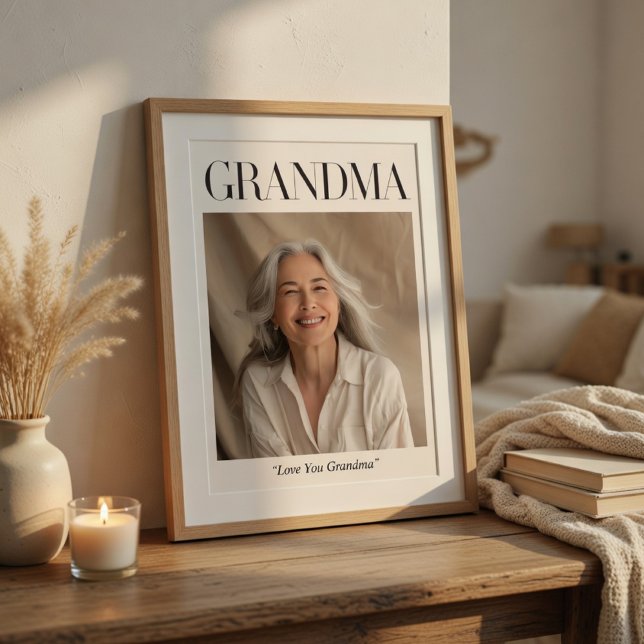 Personalized Grandma Photo | Love You Grandma Poster (Creator Uploaded)