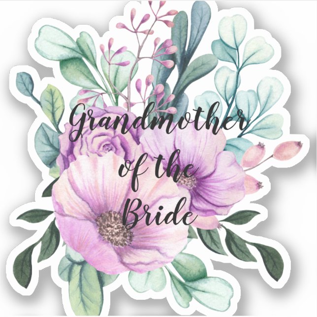 Personalized Grandmother of the Bride Groom (Front)