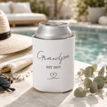 Personalized Grandpa EST Year | Can Cooler