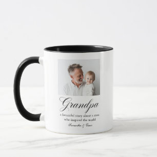 Personalized Grandpa Photo   Custom Grandfather Mug