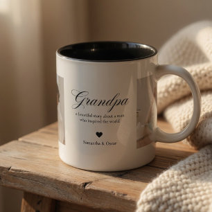 Personalized Grandpa Photo  Mug