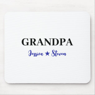 Personalized Grandpa Script T Shirt Mouse Pad