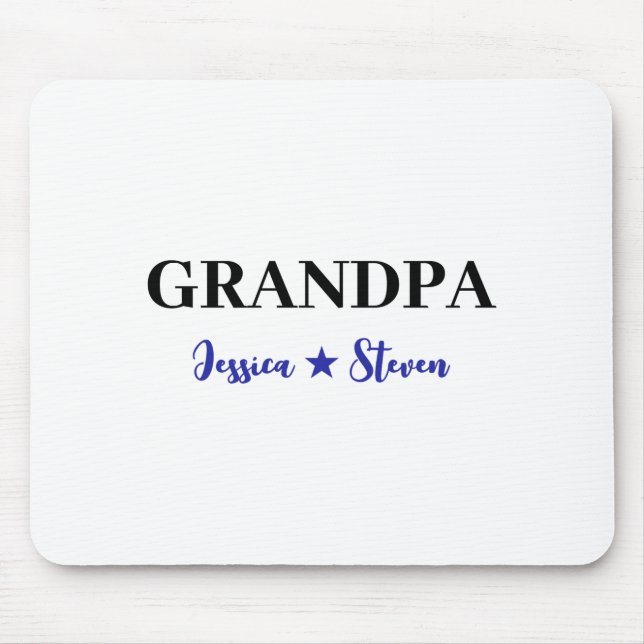 Personalized Grandpa Script T Shirt  Mouse Pad (Front)