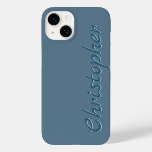 Personalized gray Radial Texture 15 Case-Mate iPhone 14 Case