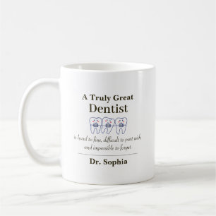 Personalized Great Dentist Appreciation Gift Coffe Coffee Mug