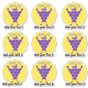 Personalized Great Job Fun Teacher Reward Stickers