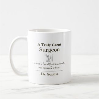 Personalized Great Surgeon Appreciation Gift Coffee Mug