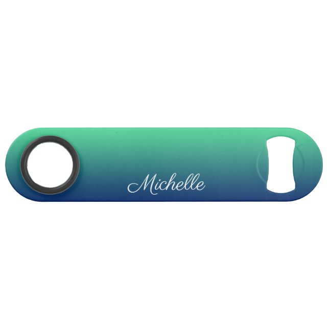 Personalized green and blue ombre (Front (Horizontal))
