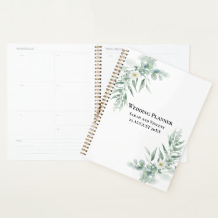 Personalized Green Foliage  Planner