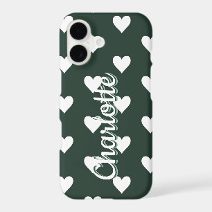 Personalized Green Heart Pattern