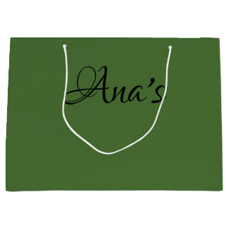 Personalized, Green no.4, gift bag