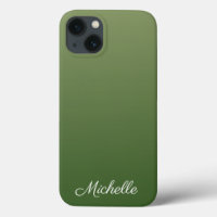 Personalized green ombre Case-Mate iPhone case