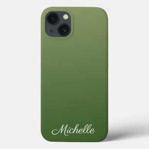 Personalized green ombre Case-Mate iPhone case