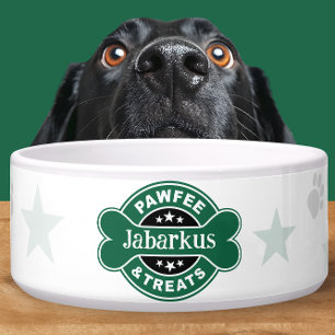 Personalized Green Pawfee & Treats Coffee Shop