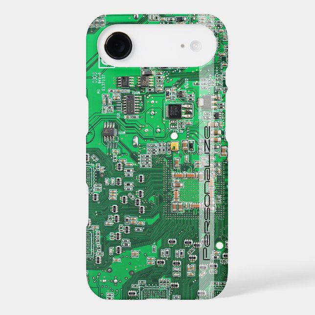 Personalized Green PCB Circuit Board for IT Pros (Back)