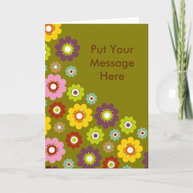 Personalized Greeting Cards - Flowers (Front)